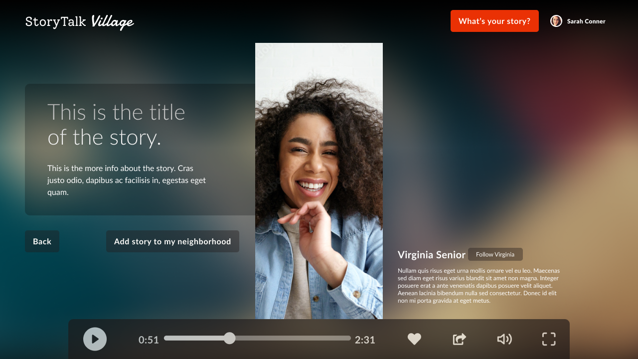 woman recording a video